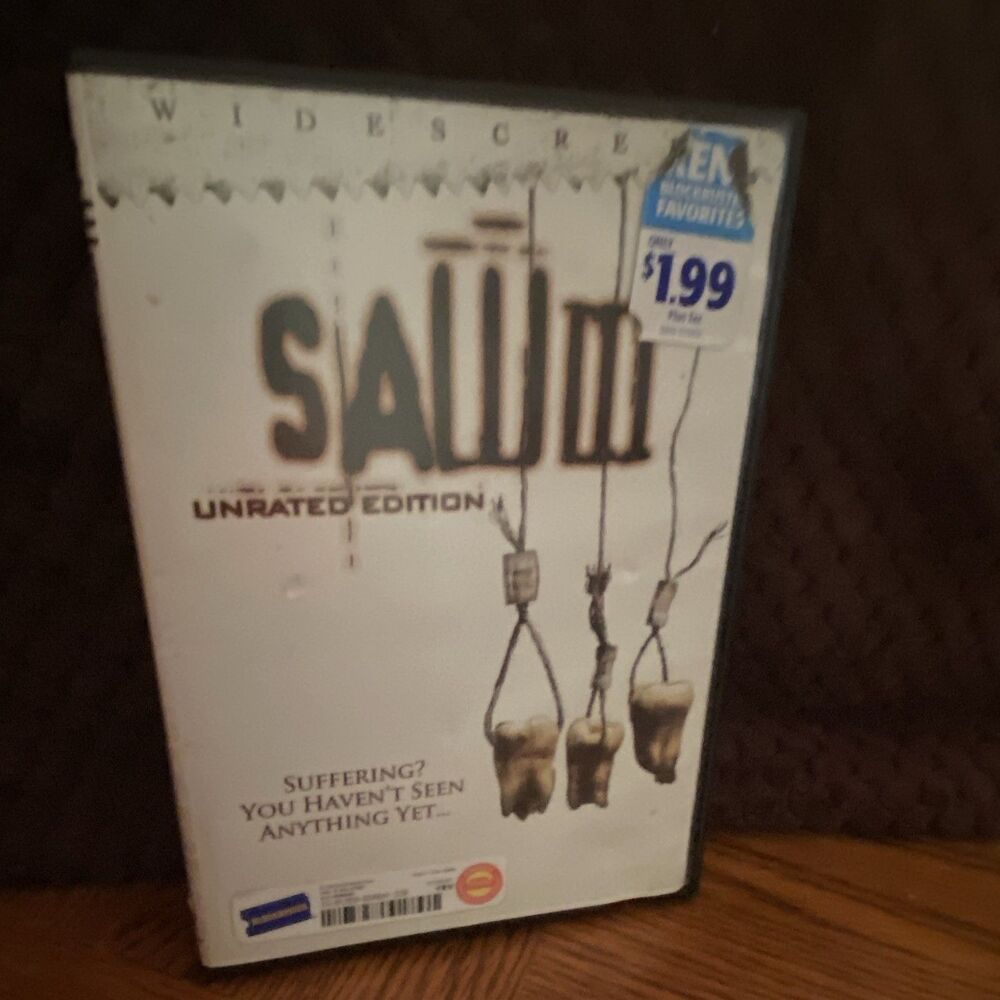 SAW III (2006) DVD UNRATED WIDESCREEN FORMER RENTAL TOBIN BELL NR